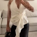 تاپ کلاسیک ZARA سفید