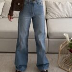 شلوار جین واید لگ H&M رنگ Soft Light