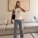 IBIZA Ripped-Straight Wide Jean|ZARA