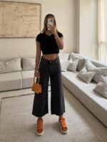 ZARA | Cropped Relaxed Straight - Image 4