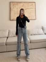 IBIZA Ripped-Straight Wide Jean|ZARA - Image 2