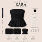 تاپ دکلته ZARA مشکی