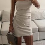 Zara-Soft Sand -mini slip Dress