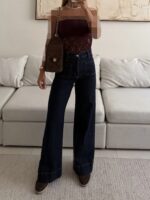 Black Cherry- Bershka Strapless Bodysuit - Image 2