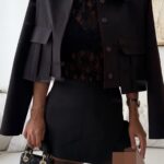 CATTLEYA Noir Skort | Tailored Mini