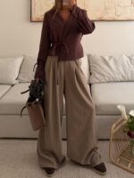 ZARA Soft Wrap Blazer | Rosewood Cocoa - Image 2