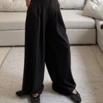 CATTLEYA Wide Leg Pants | Black