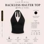 BERSHKA | Backless Halter Top