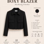 CATTLEYA Boxy Blazer | Onyx Black