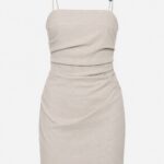 Zara-Soft Sand -mini slip Dress