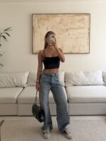 Sterdivarius-Crop Top- Black - Image 2