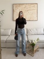 H&m-Lace Blouse Black - Image 3