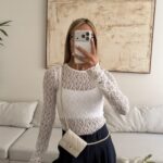 H&m-Lace Blouse White