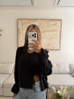 ZARA Soft Wrap Blazer | Soft Black Edition - Image 3