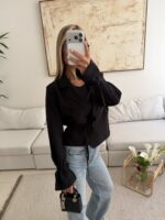 ZARA Soft Wrap Blazer | Soft Black Edition - Image 5