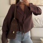 ZARA Soft Wrap Blazer | Rosewood Cocoa