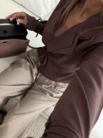 ZARA Soft Wrap Blazer | Rosewood Cocoa - Image 5