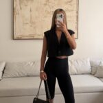 CATTLEYA Midnight Chic | Cropped Blazer Vest
