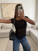 River Island-T-shert Lace Blouse - Image 4