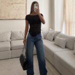 River Island-T-shert Lace Blouse
