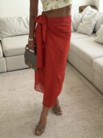 Zara-Salsa Dot | Wrap Sarong Skirt - Image 2