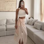 Zara - Blush Dot | Wrap Sarong Skirt