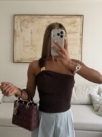 river-island- Mucha-one shoulder Top