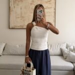 river-island- White-one shoulder Top