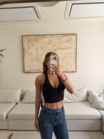 BERSHKA | Backless Halter Top