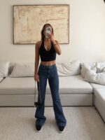 AMISU | Retro Chic Patch-Pocket Flare - Image 4