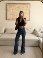 AMISU | Retro Chic Patch-Pocket Flare - Image 3