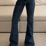 AMISU | Retro Chic Patch-Pocket Flare
