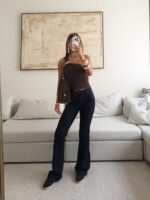 H&M | Navy Blue Sculpt Bootcut
