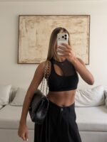H&M | Mesh Panel Cut-Out Top