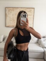 H&M | Mesh Panel Cut-Out Top - Image 3