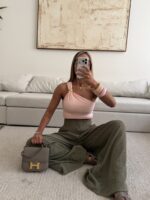 Zara | Sage Plissé Wide-Leg Trousers - Image 5