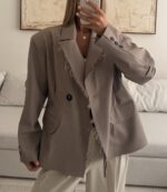 CATTLEYA Vintage Blazer | Stone Taupe - Image 2