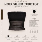 Sterdivarius-Noir Sheer Tube Top