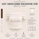 Sterdivarius-Off shoulder foldover Top
