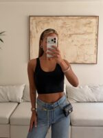 Sterdivarius-Ribbed Crop Top - Image 3