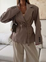 CATTLEYA Vintage Blazer | Stone Taupe - Image 5