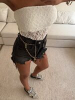 Bershka Strapless Guipure Lace Bodysuit - Image 4