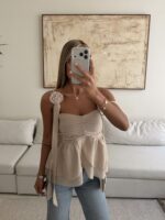 Sand Serenade Top | Soft Beige - Image 4