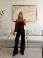 Black Cherry- Bershka Strapless Bodysuit - Image 2