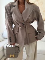 CATTLEYA Vintage Blazer | Stone Taupe