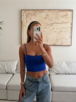 Sterdivarius-Crop Top- Cobalt Blue - Image 2