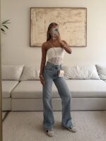 Bershka Strapless Guipure Lace Bodysuit - Image 2
