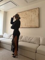 Velvet Night Dress-Breshka - Image 4