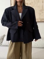CATTLEYA Vintage Blazer | Dark Navy - Image 4