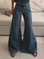 Zara-Extreme Wide-Leg Jeans - Image 2